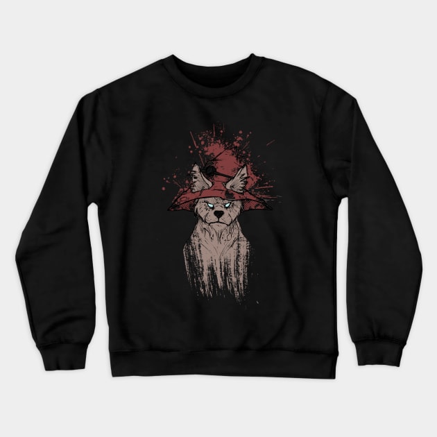 Cat Wizard Crewneck Sweatshirt by Unchained Tom